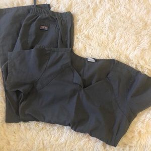 Cherokee Scrub Set Dark Grey XS
